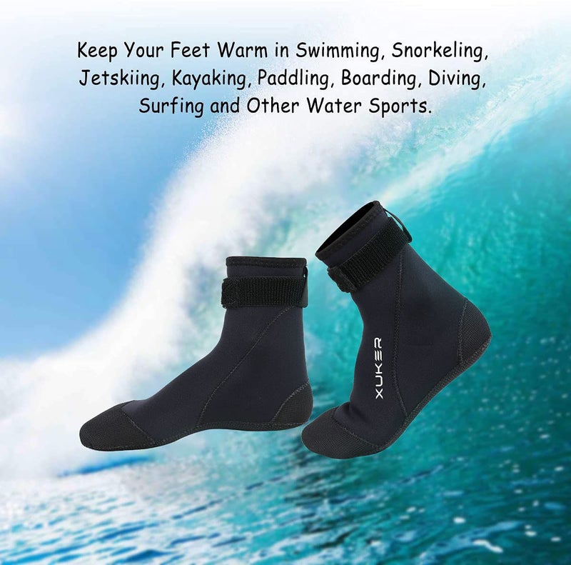 XUKER Neoprene Water Socks 3mm, Sand Proof Beach Volleyball Socks Diving Socks for Outdoor Water Sports - Image 5